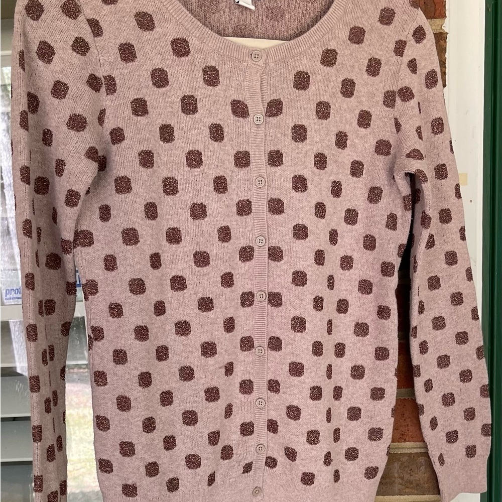 Old Navy S/P Swiss Dot Cardigan Sweater - Picture 6 of 8